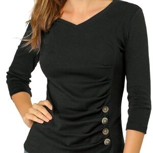 3/4 sleeve Women's V-Neck